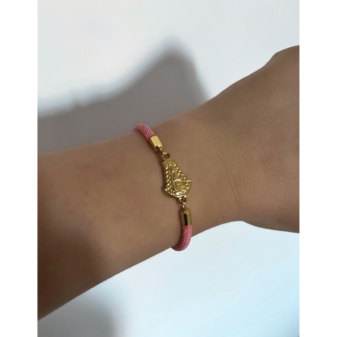 Pulsera Rocio Rosa Cord