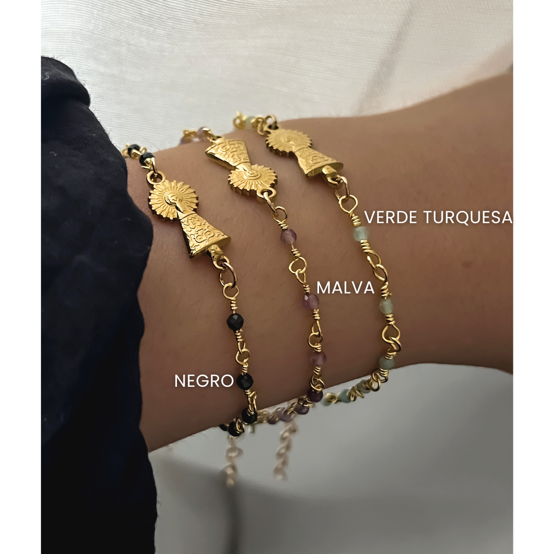 Pulsera Virgen Del Pilar Hecha A Mano