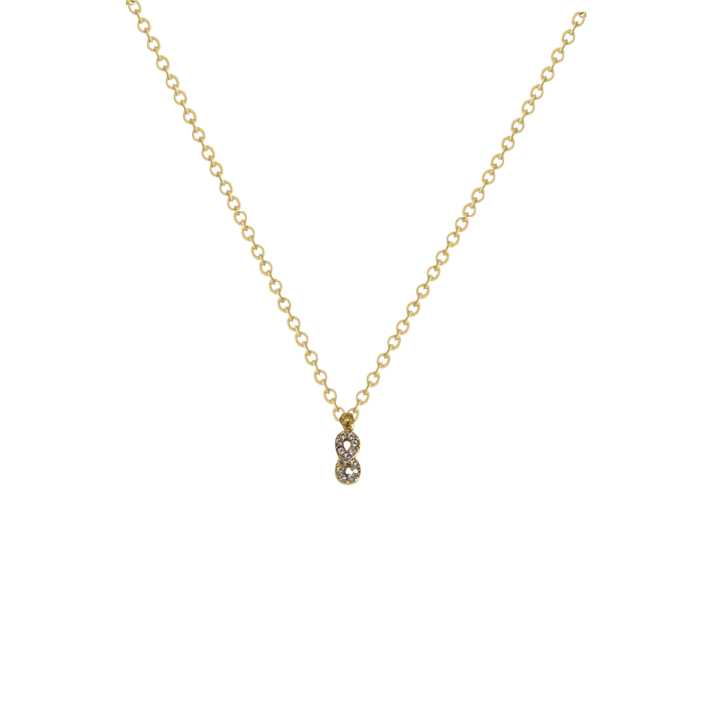 Collar Forever oro 18K con infinito y circonitas - Regalo San Valentín KHLOE JOYAS