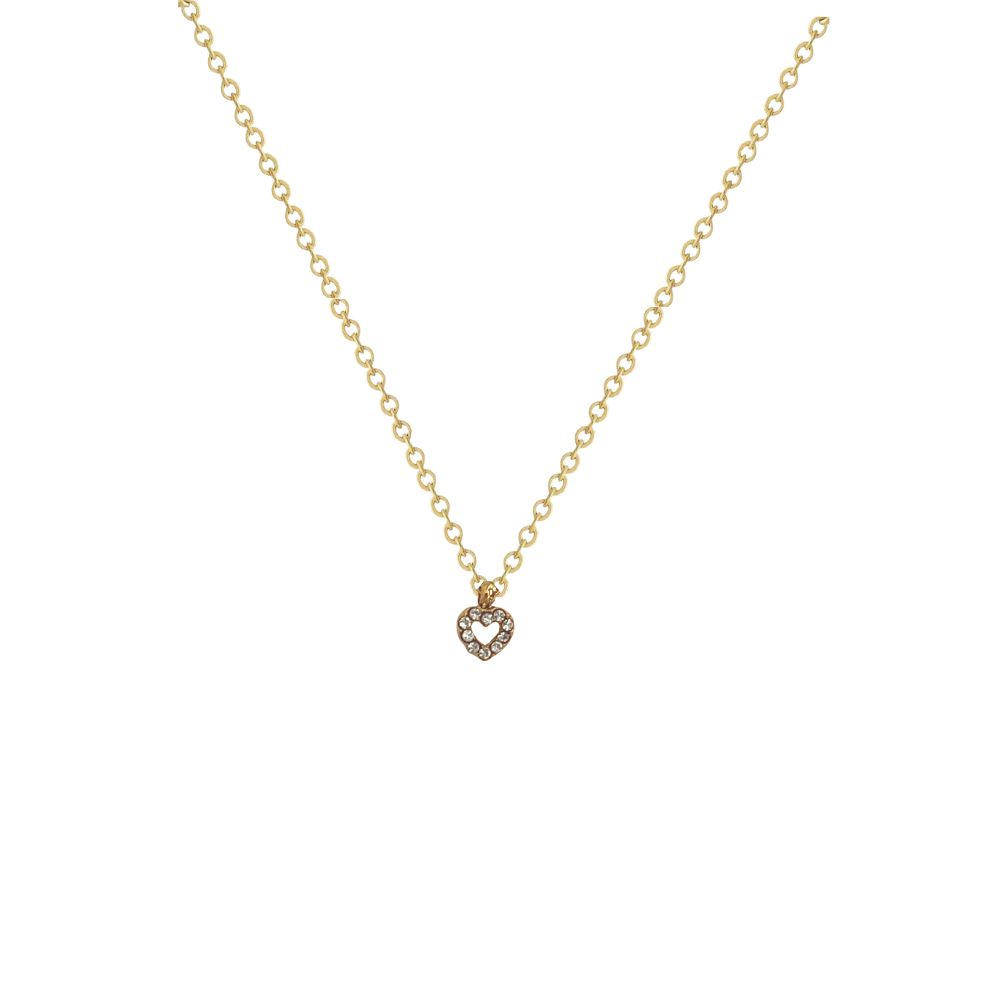 Collar Heart oro 18K con corazón y circonitas - Regalo San Valentín KHLOE JOYAS