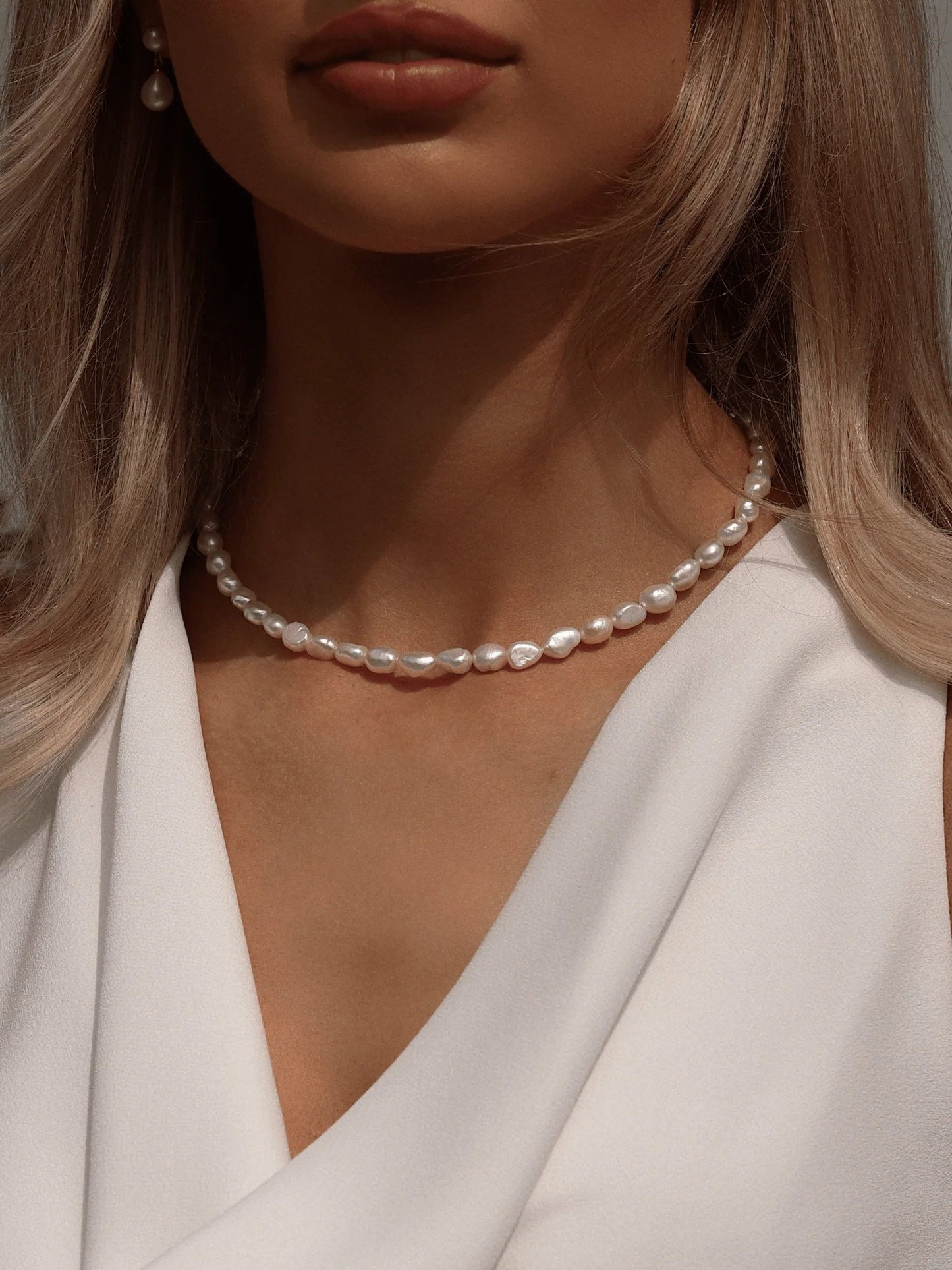 Collar Perlas Freshwater