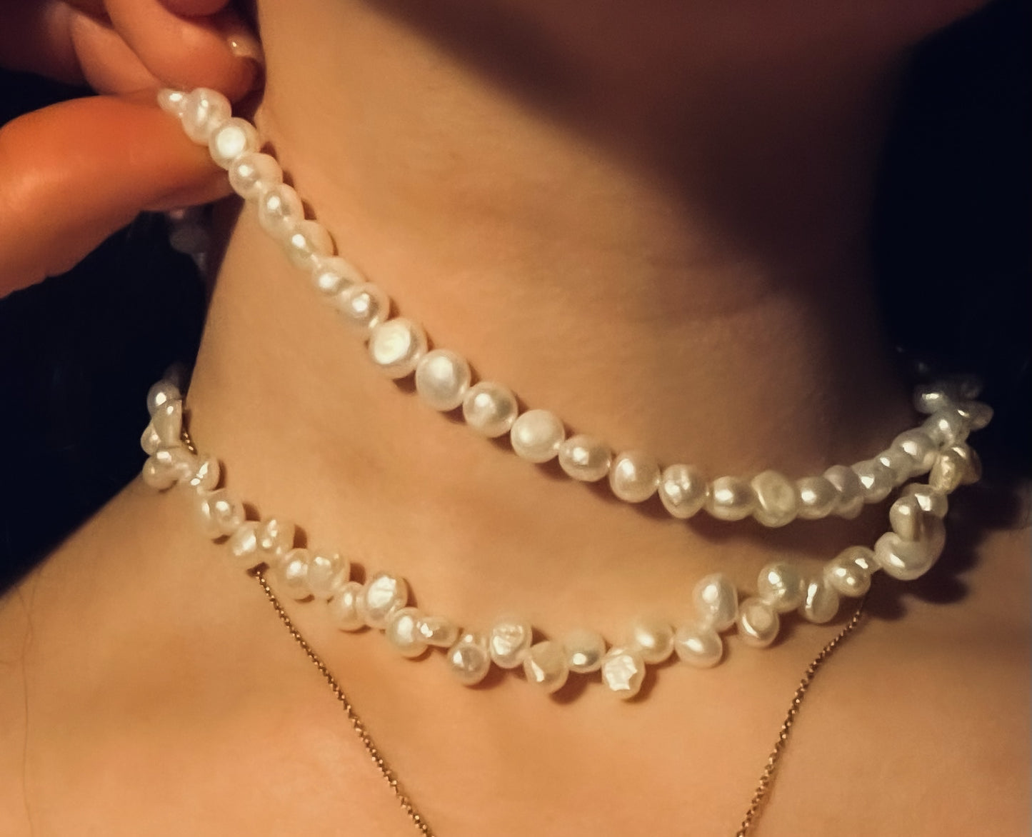 Collar Perlas Freshwater