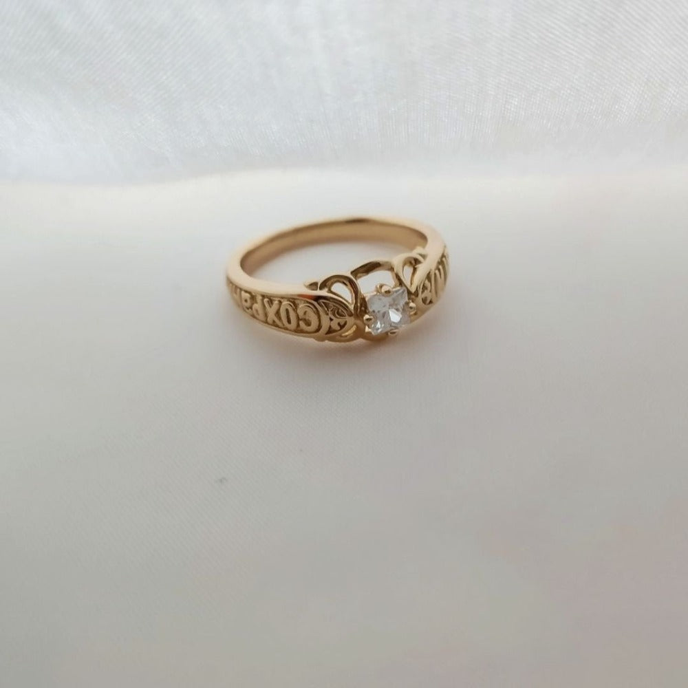 Anillo Karma CZ Oro-Rosé freeshipping - KHLOE JOYAS