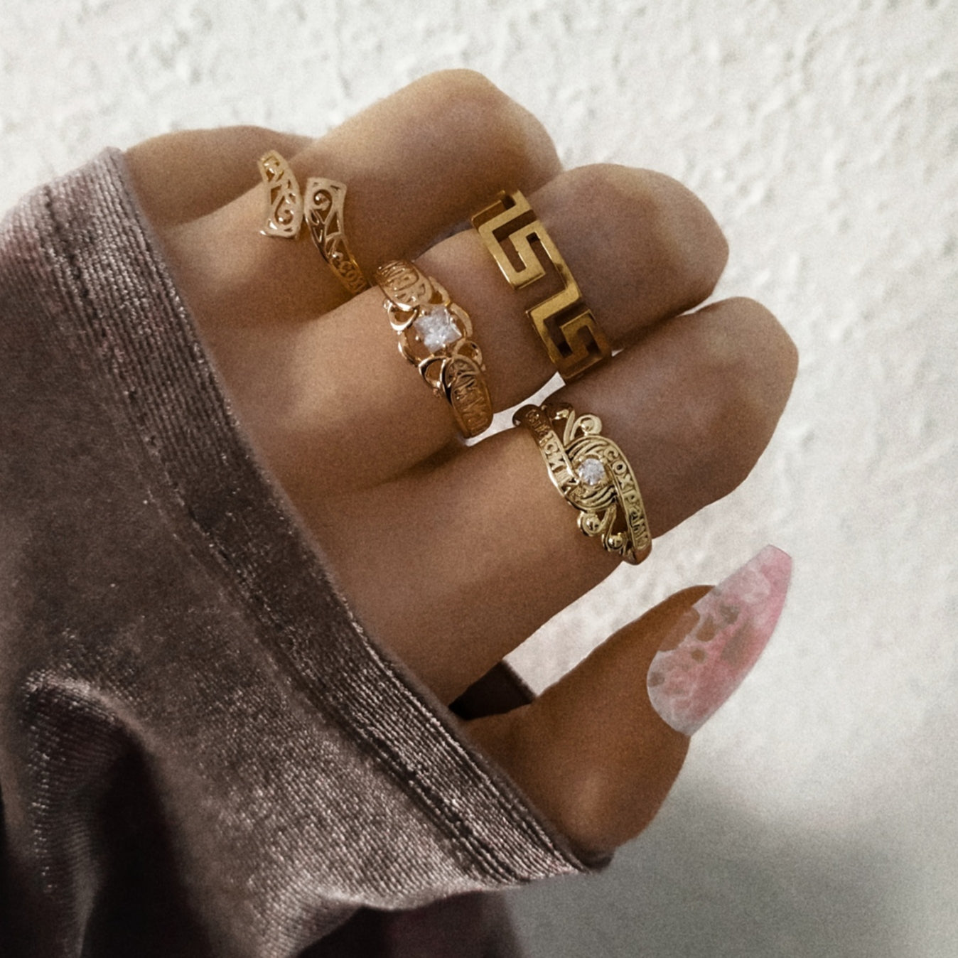 Anillo Kendall | KHLOE JOYAS | 40%,Anillos,Color Oro,Color Rosé