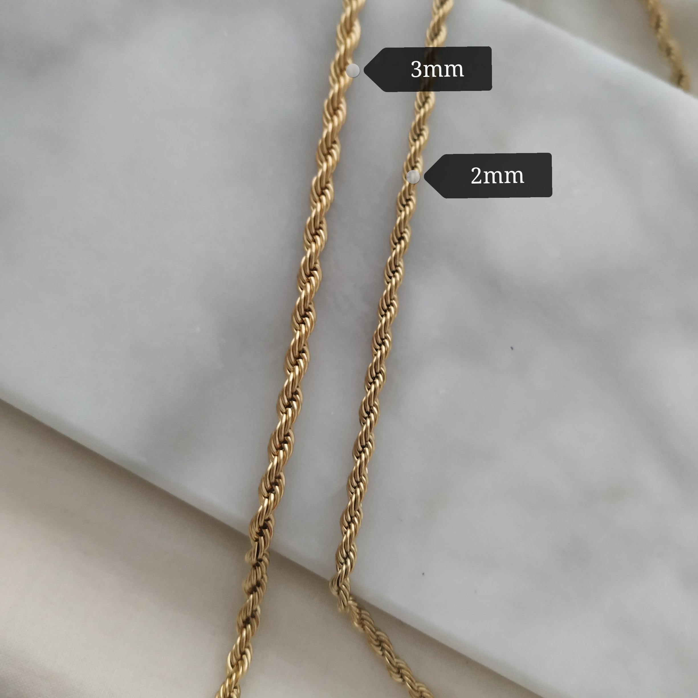 Cadena Cordón Rope | KHLOE JOYAS | Cadenas,Color Oro,Gargantillas,Unisex