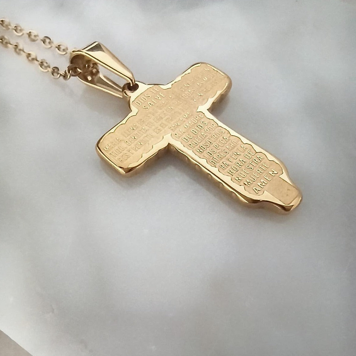 Colgante Cruz Ave Maria freeshipping - KHLOE JOYAS