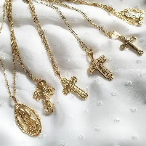Colgante Cruz Ave Maria freeshipping - KHLOE JOYAS