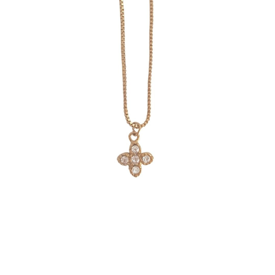 Colgante Mini Lis | KHLOE JOYAS | 40%,Colgantes,Collares,Color Oro,Con Brillantes,Cruces