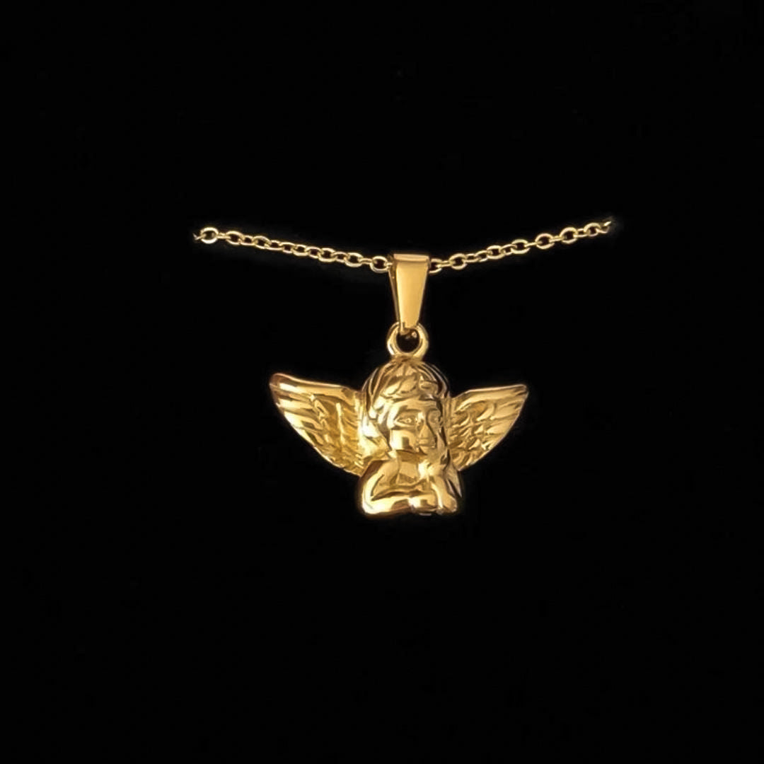 Colgante Querubín | KHLOE JOYAS | Colgantes,Color Oro,Religioso