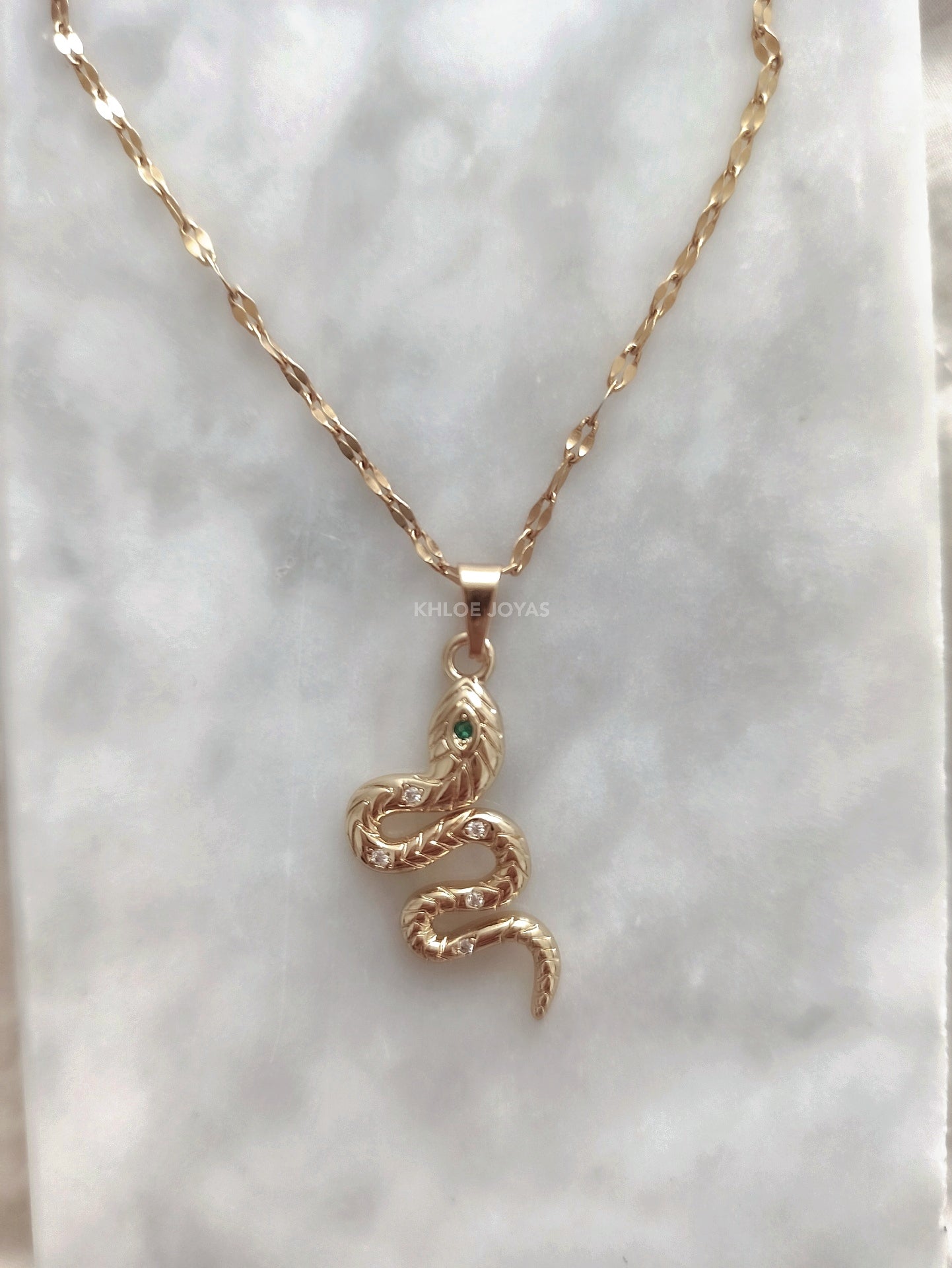 Colgante Sierpe | KHLOE JOYAS | 40%,Colgantes,Collares,Color Oro