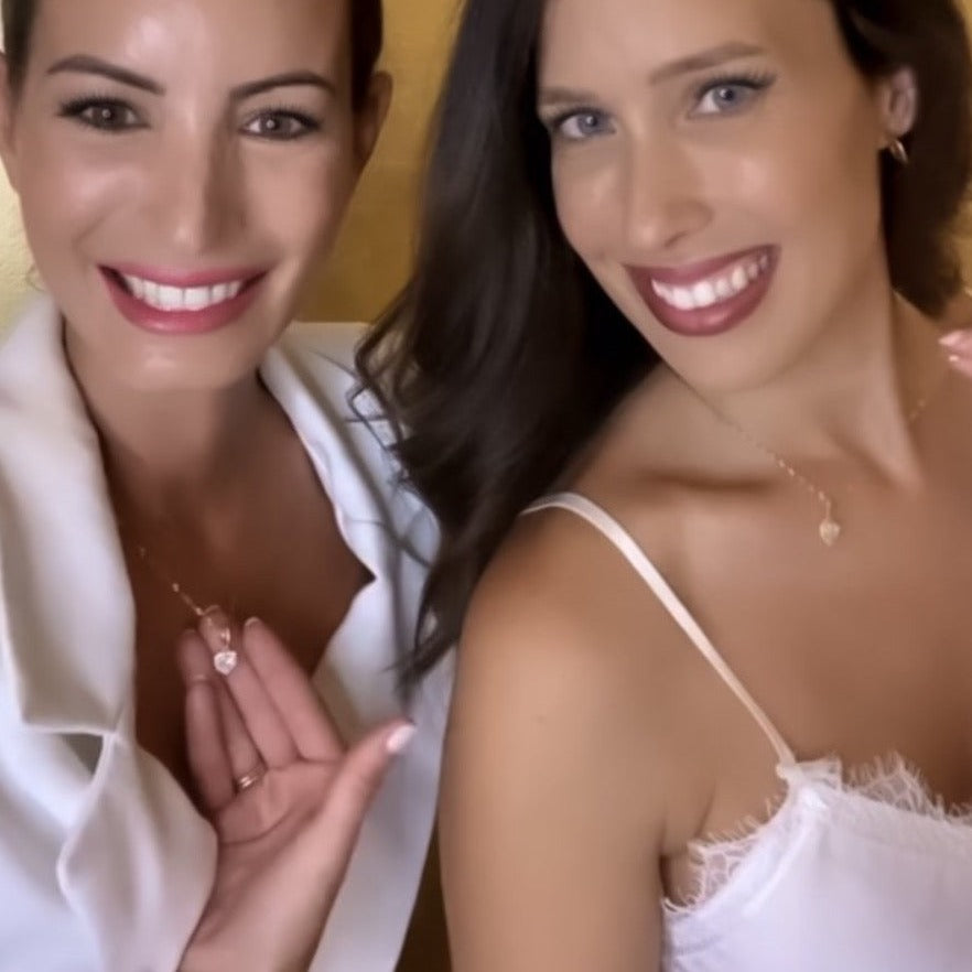 Collar Corazón Brillante | KHLOE JOYAS | Colgantes,Collares,Color Oro,Con Brillantes,Corazon