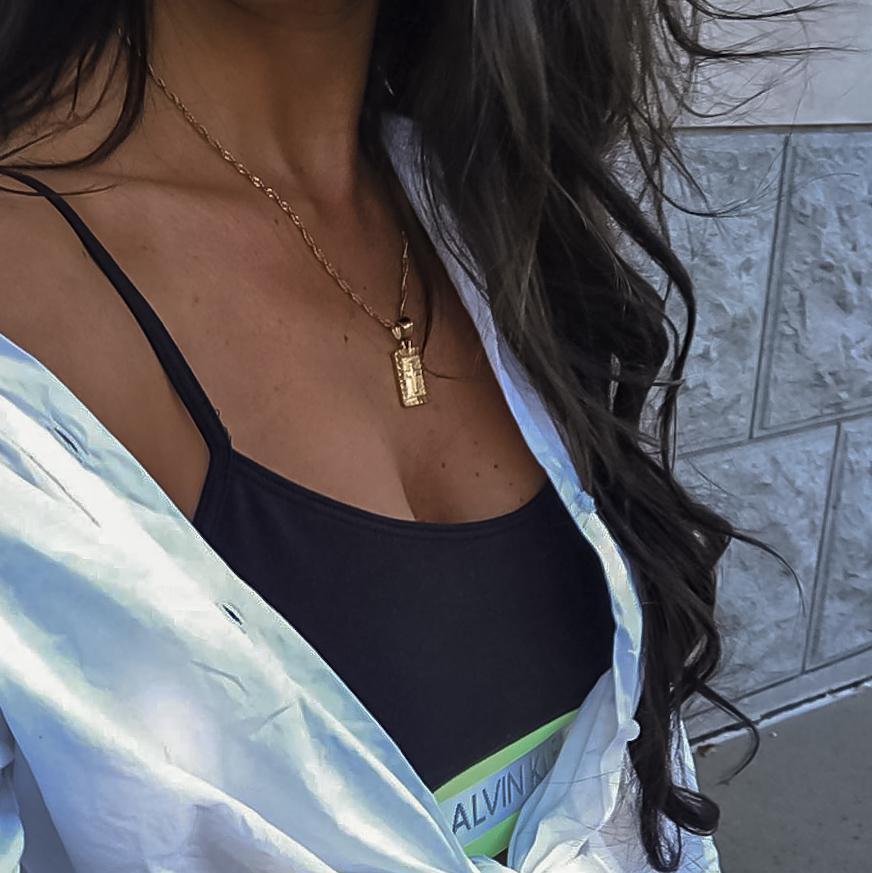 Collar Cross Tablet | KHLOE JOYAS | 15%,Colgantes,Collares,Color Oro,Cruces,Religioso,Unisex