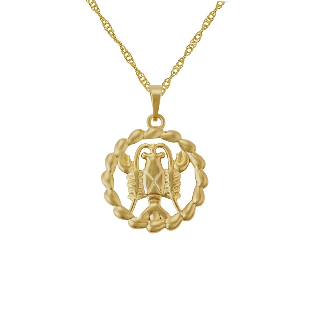 Collar Flaming Zodiac | KHLOE JOYAS | 40%,Colgantes,Collares,Color Oro,Zodiaco