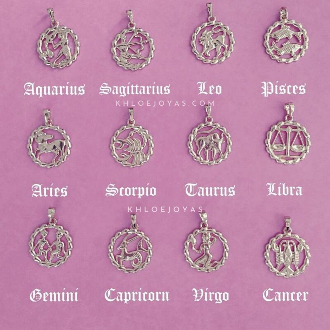 Collar Flaming Zodiac | KHLOE JOYAS | 40%,Colgantes,Collares,Color Oro,Zodiaco