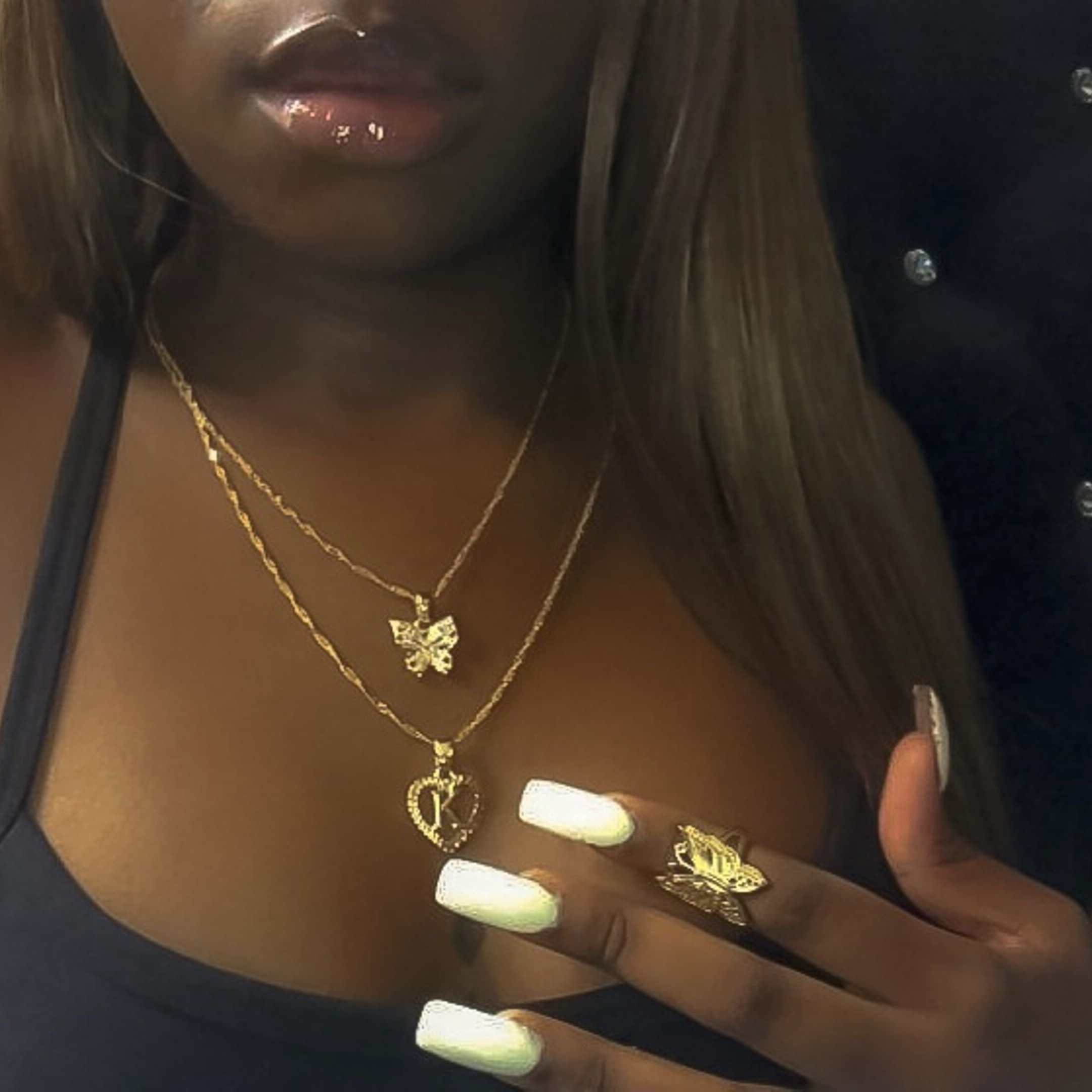 Collar Initial Corazon | KHLOE JOYAS | 40%,Colgantes,Collares,Color Oro,Corazon,Iniciales