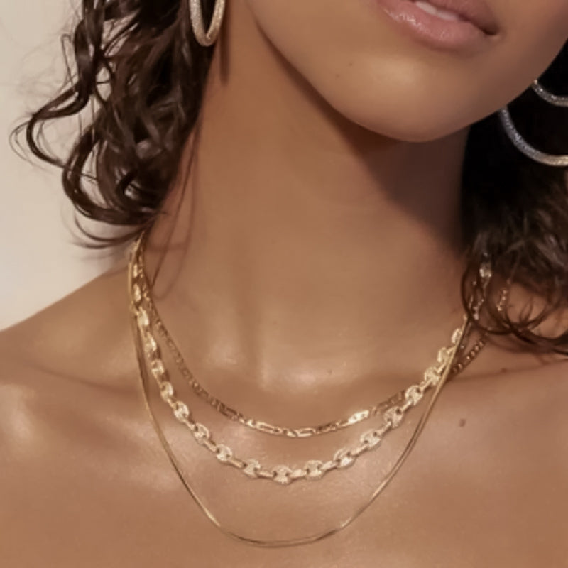 Gargantilla Lumière | KHLOE JOYAS | Cadenas,Collares,Color Oro,Gargantillas,Unisex