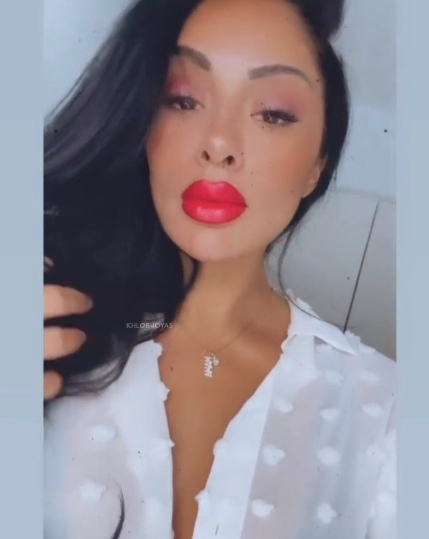 Gargantilla Mama Brillante | KHLOE JOYAS | Colgantes,Collares,Color Oro,Colores,Con Brillantes,Gargantillas