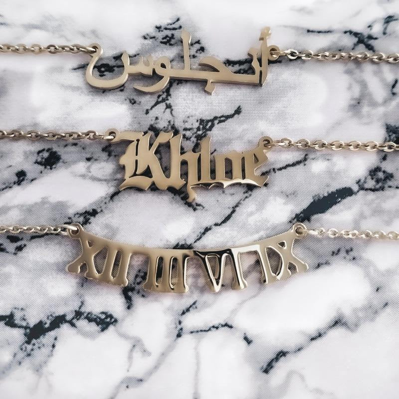Gargantilla Números Romanos | KHLOE JOYAS | 40%,Collares,Color Oro,Gargantillas