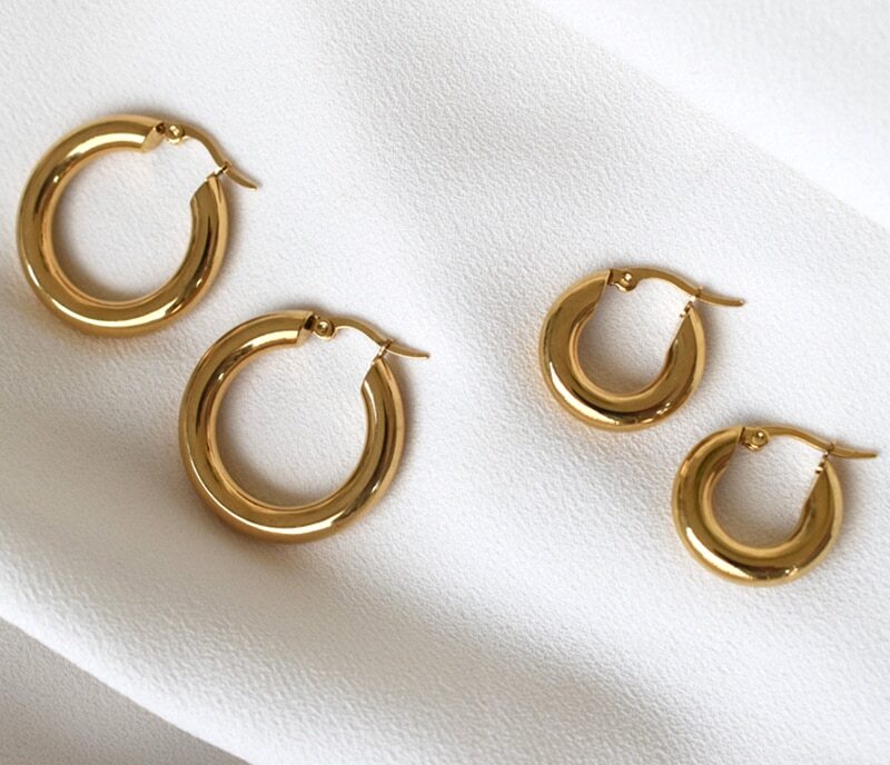 Pendientes Aro Samaná | KHLOE JOYAS | 60%,Color Oro,Pendientes