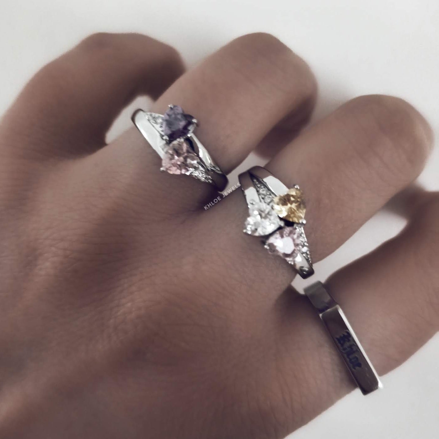 Anillo Serene Corazon CZ DIY