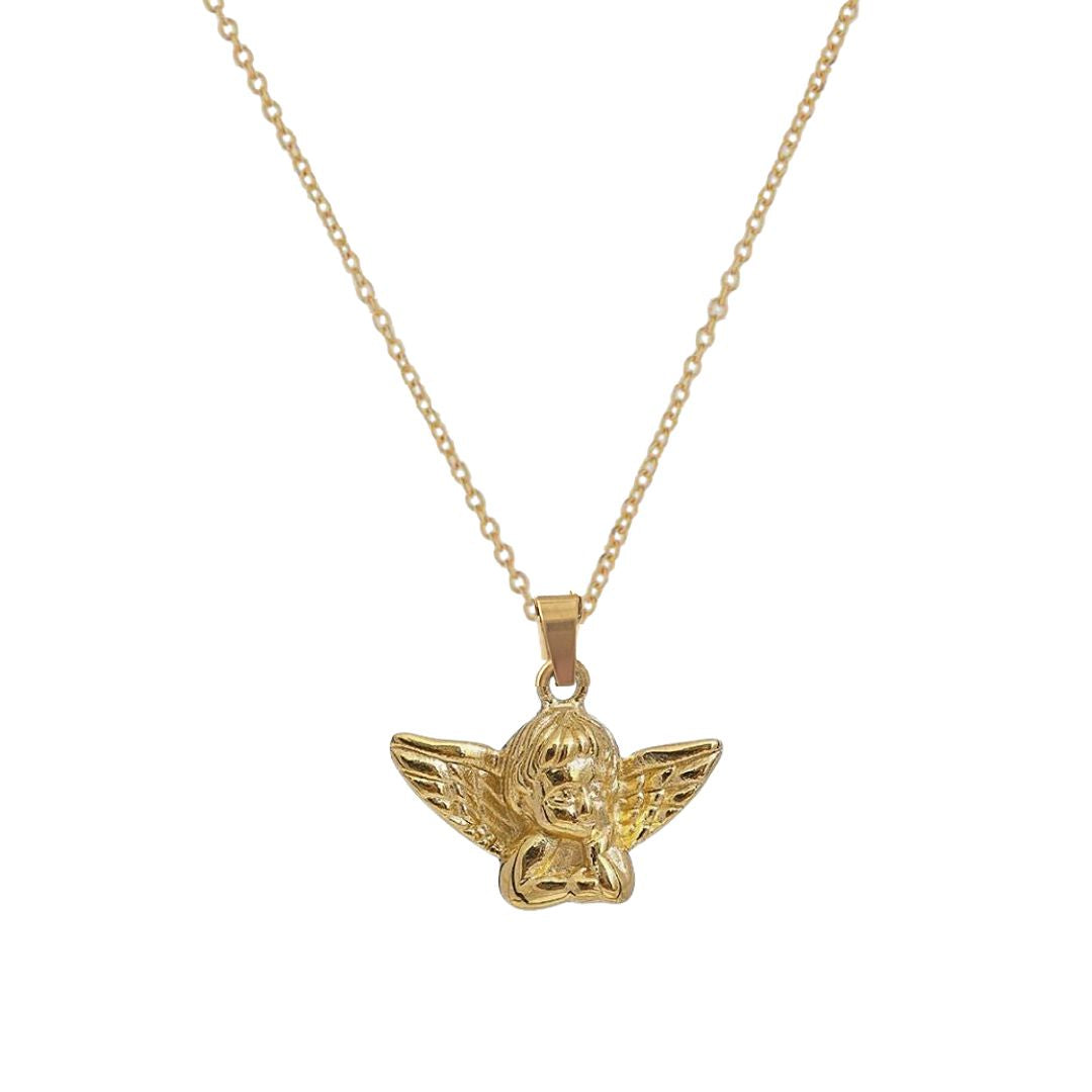 Colgante Querubín | KHLOE JOYAS | Colgantes,Color Oro,Religioso