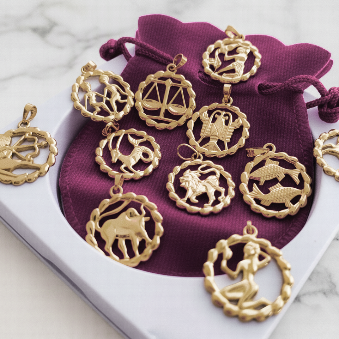 Flaming Zodiac Necklace