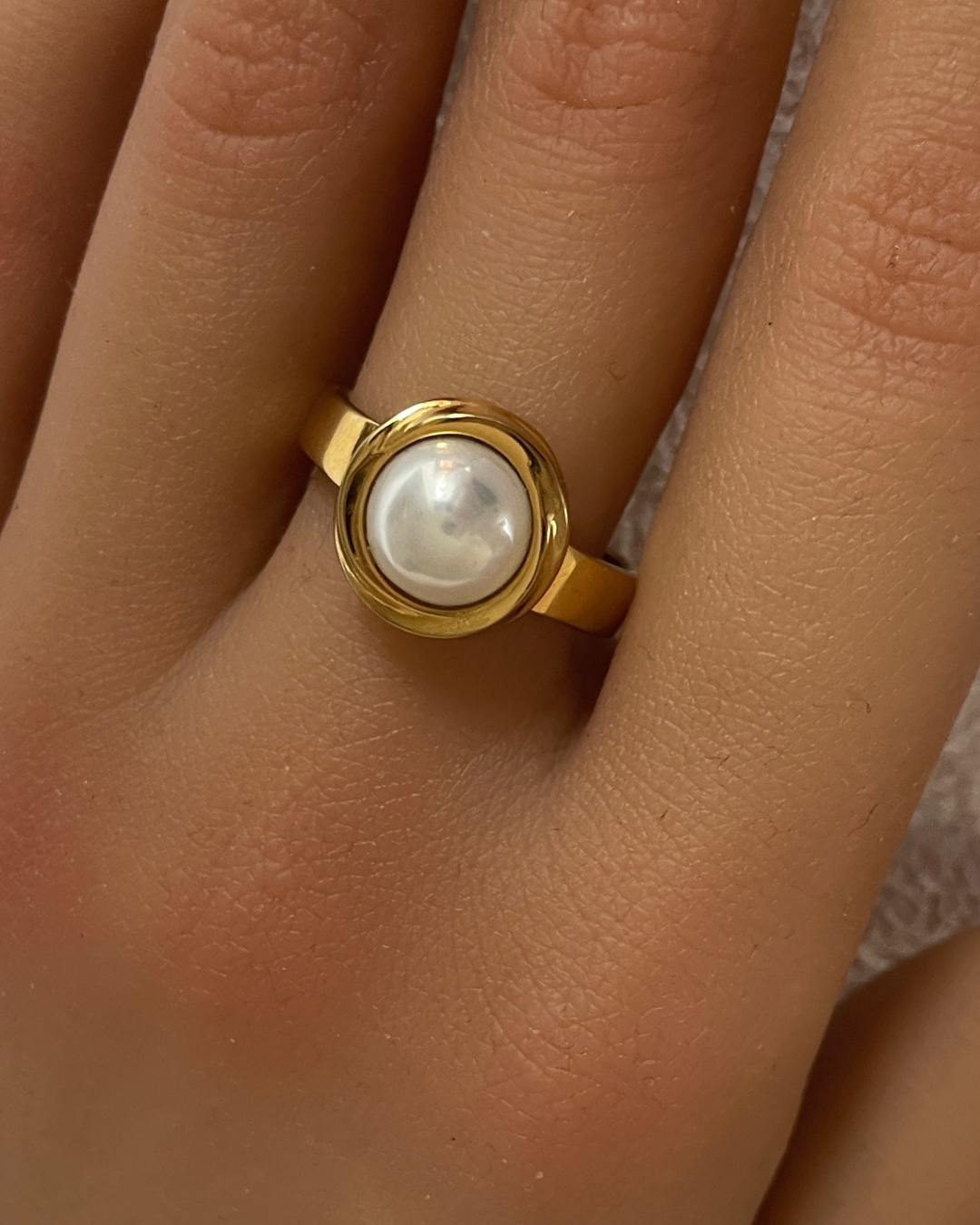 Anillo Amalfi | KHLOE JOYAS | 40%,Anillos,Color Oro,Perlas