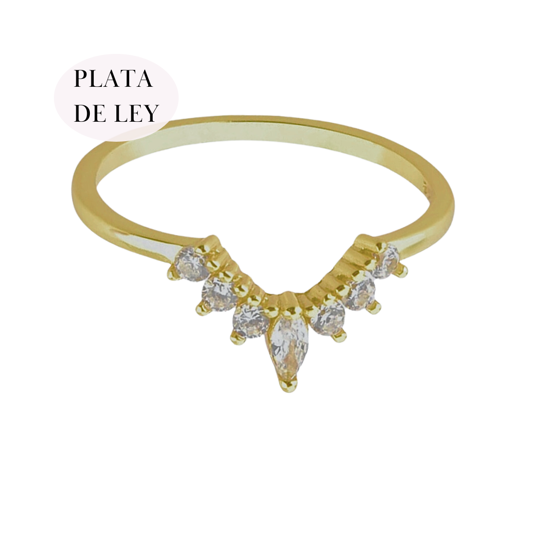 Anillo Cindy | KHLOE JOYAS | Anillos,Color Oro,Con Brillantes,Plata De Ley