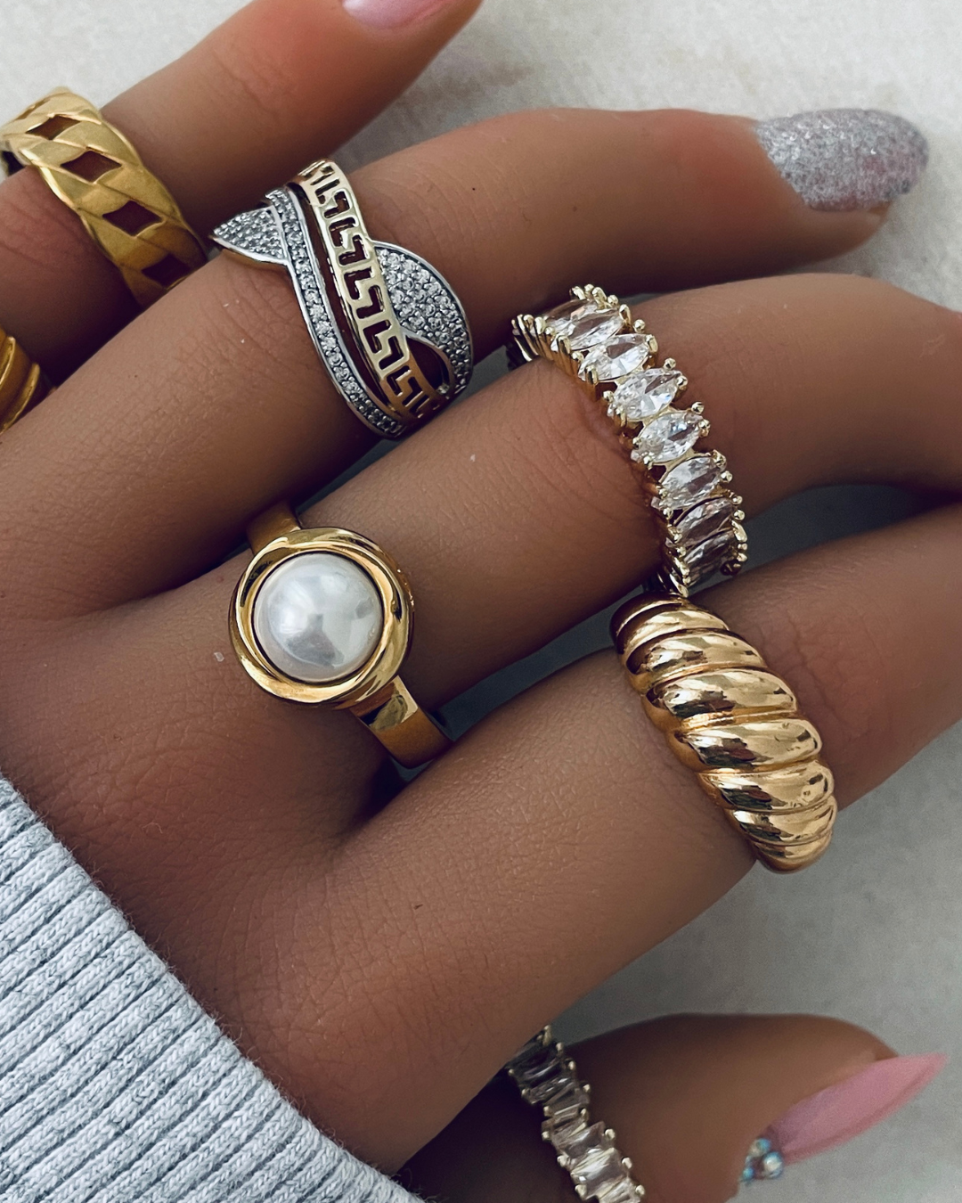 Anillo Citadel | KHLOE JOYAS | 15%,Anillos,Color Oro