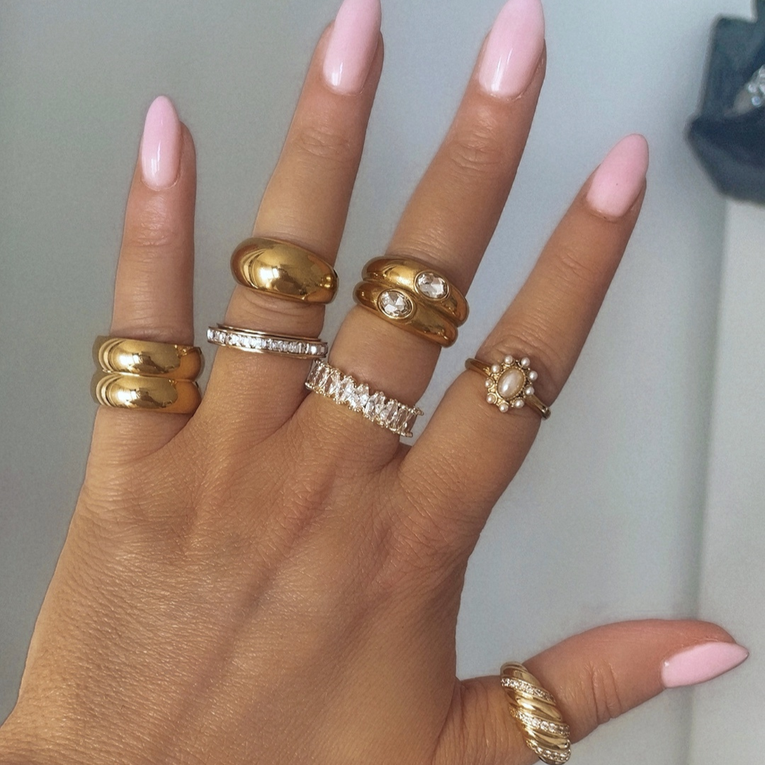 Anillo Concorde | KHLOE JOYAS | 40%,Anillos,Color Oro,Con Brillantes