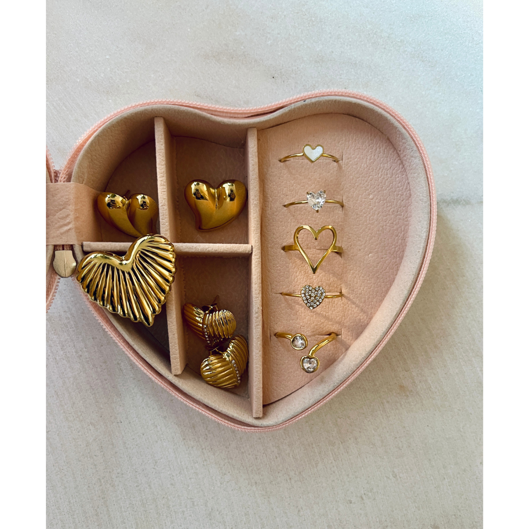 Anillo Corazón Brillante | KHLOE JOYAS | Anillos,Color Oro,Color Plata,Con Brillantes,Corazon