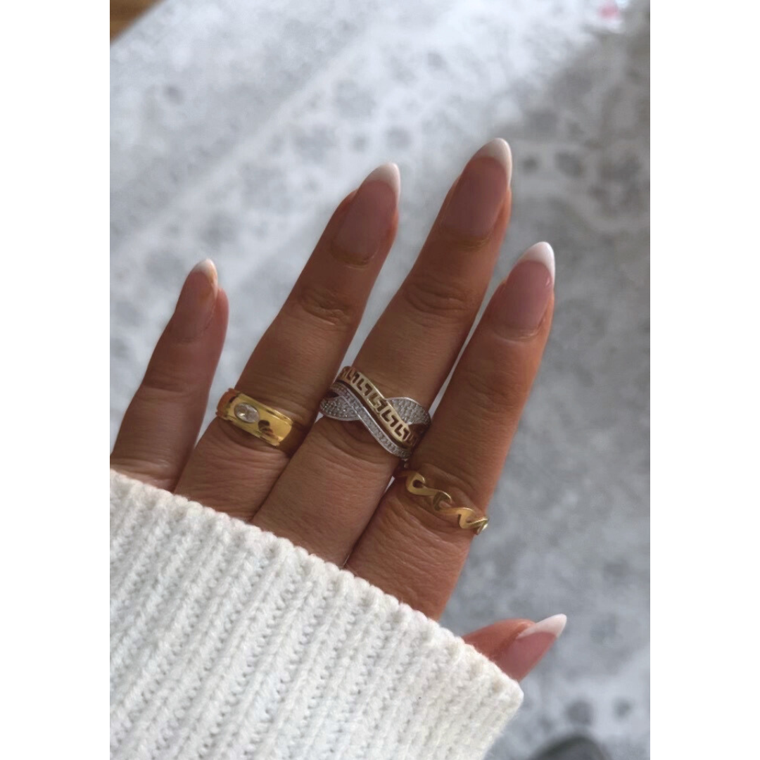 Anillo Corfu | KHLOE JOYAS | 40%,Anillos,Color Oro,Color Plata,Con Brillantes