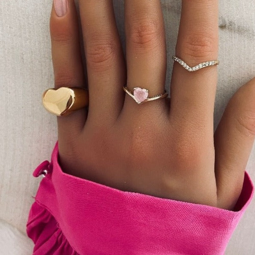 Anillo Gordian | KHLOE JOYAS | Anillos,Color Oro,Corazon