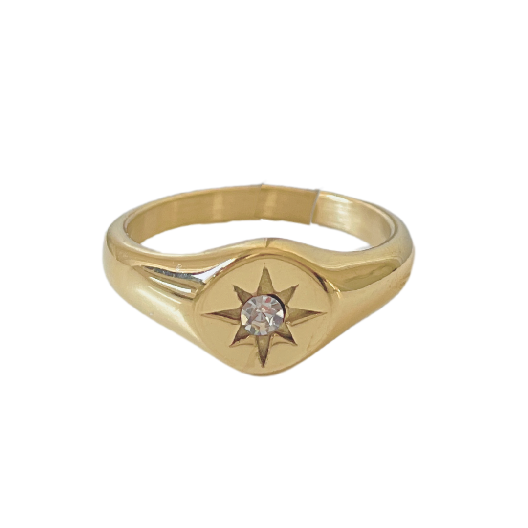 Anillo Lamar | KHLOE JOYAS | Anillos,Color Oro,Con Brillantes,Unisex