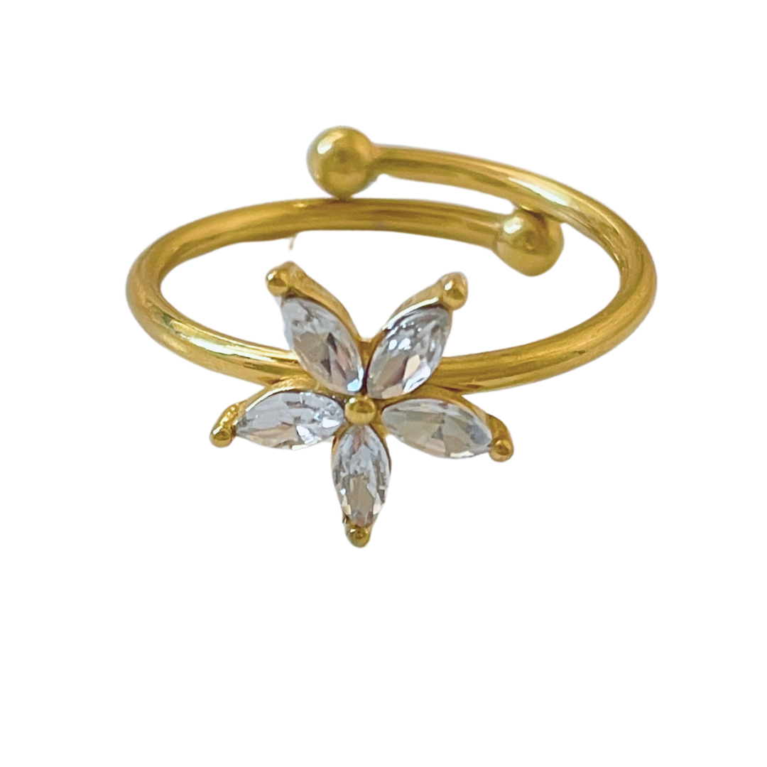 Anillo Stella | KHLOE JOYAS | 40%,Anillos,Color Oro,Con Brillantes