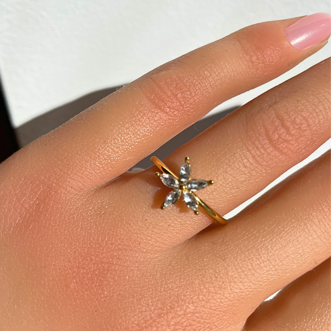 Anillo Stella | KHLOE JOYAS | 40%,Anillos,Color Oro,Con Brillantes