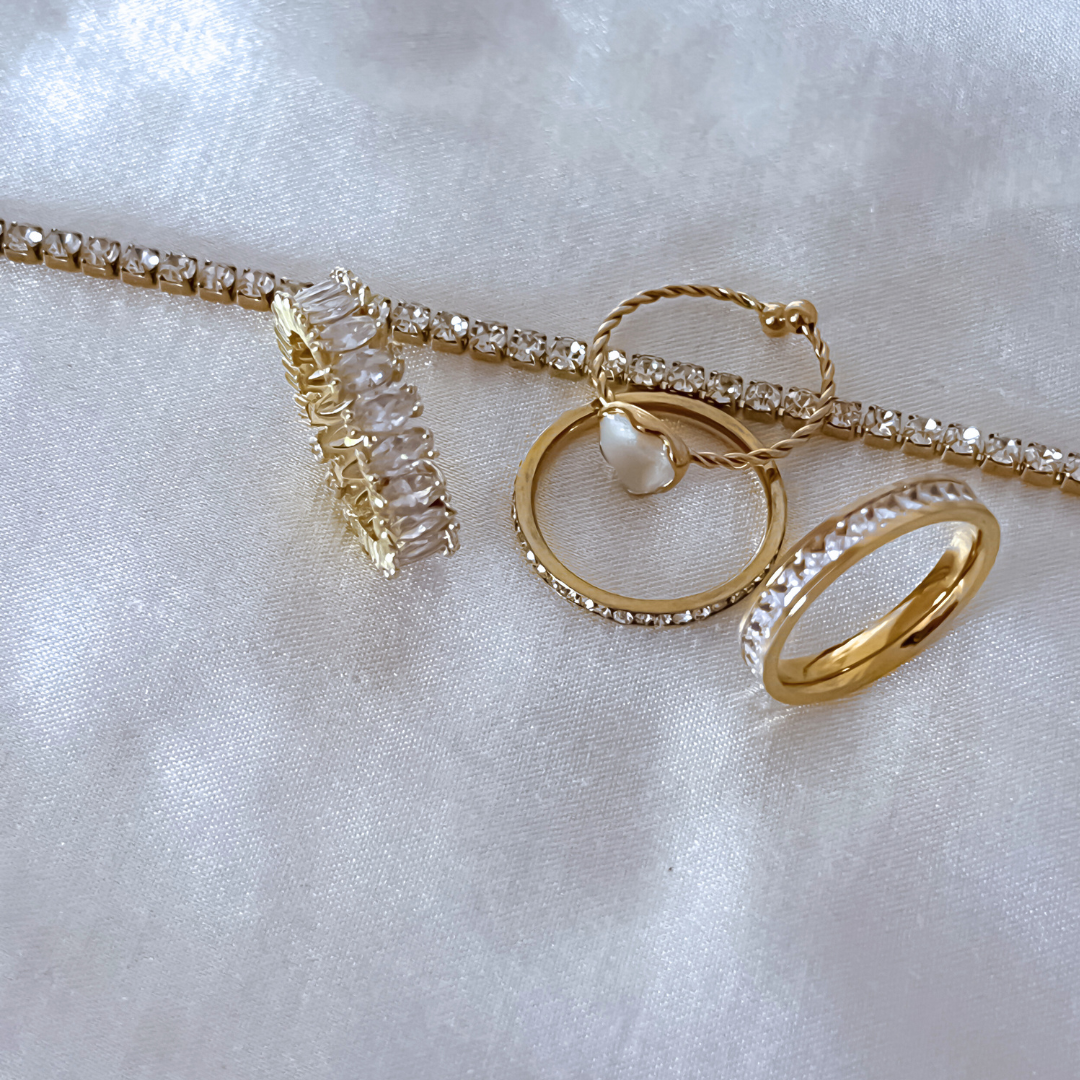 Anillo Twilight | KHLOE JOYAS | Anillos,Color Oro,Con Brillantes