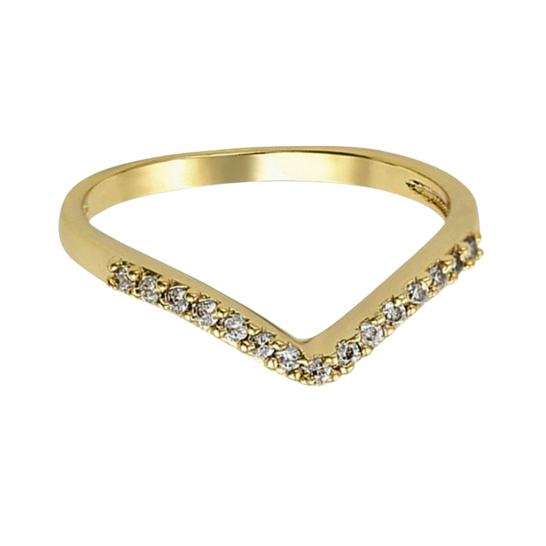 Anillo Wishbone CZ