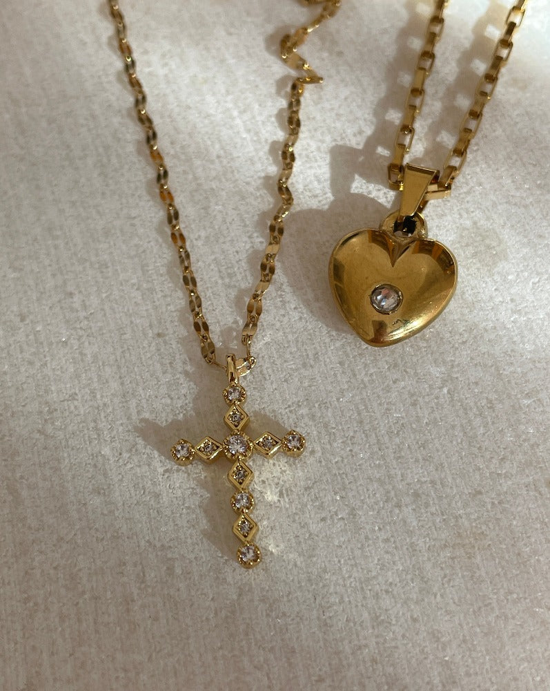 Colgante Valentine | KHLOE JOYAS | 40%,Colgantes,Color Oro,Con Brillantes,Corazon