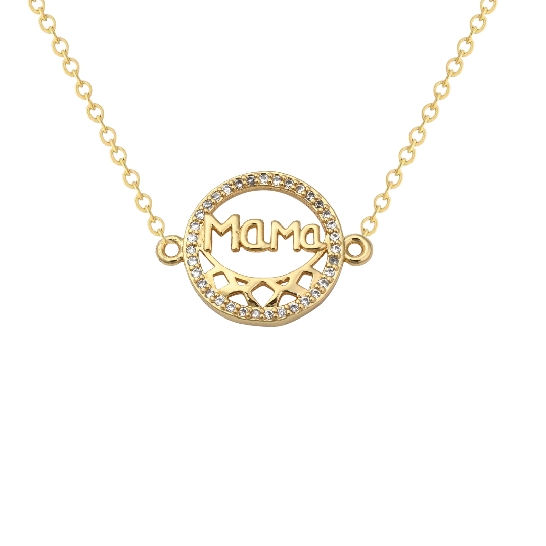 Mama Hug CZ Necklace