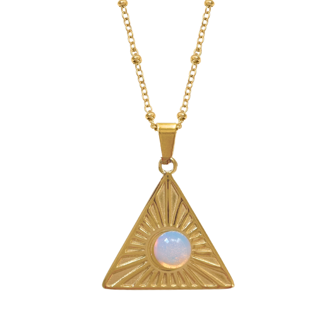 Collar Anadyr | KHLOE JOYAS | Colgantes,Collares,Color Oro,Opalo