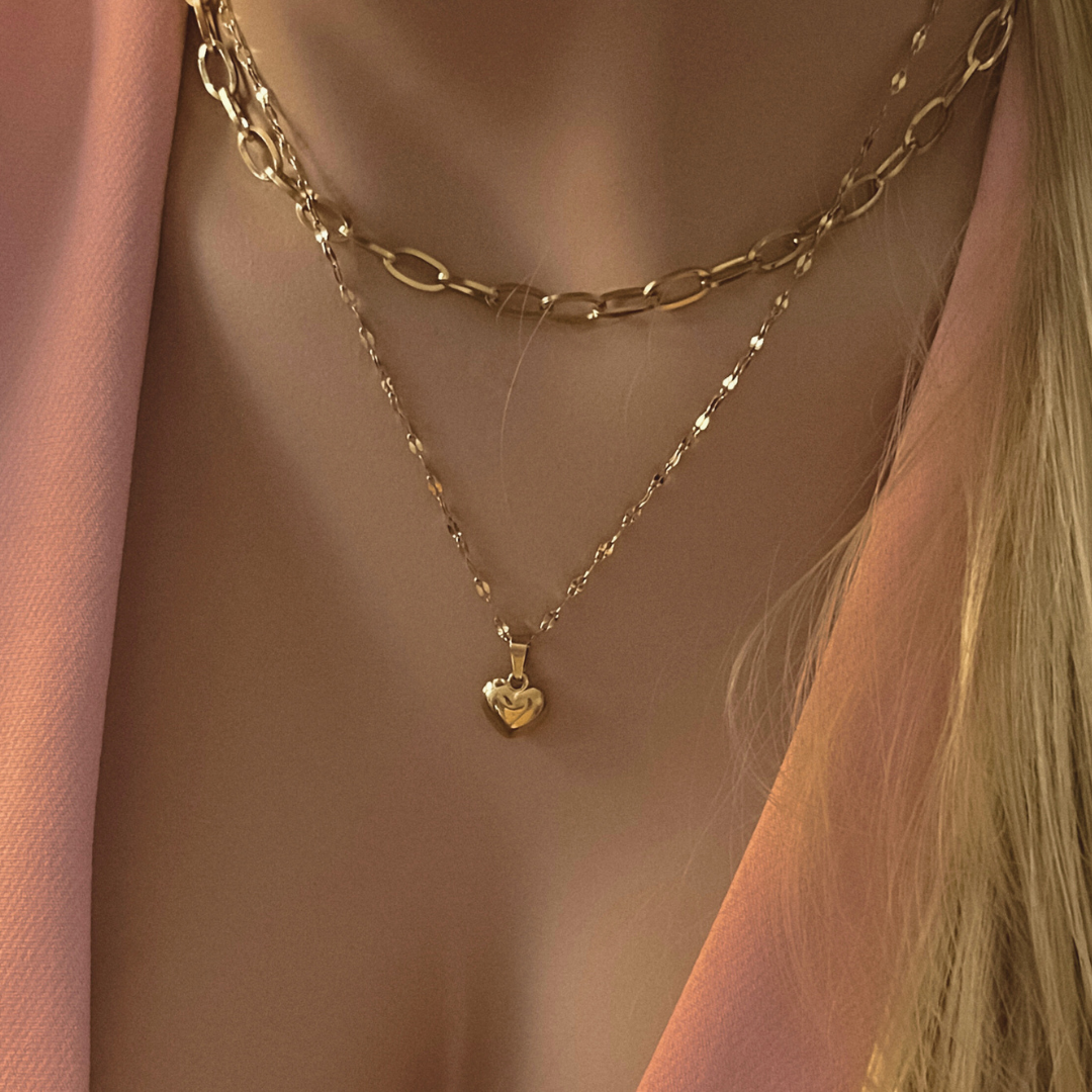 Collar Corazón De Amor | KHLOE JOYAS | Colgantes,Collares,Color Oro,Corazon