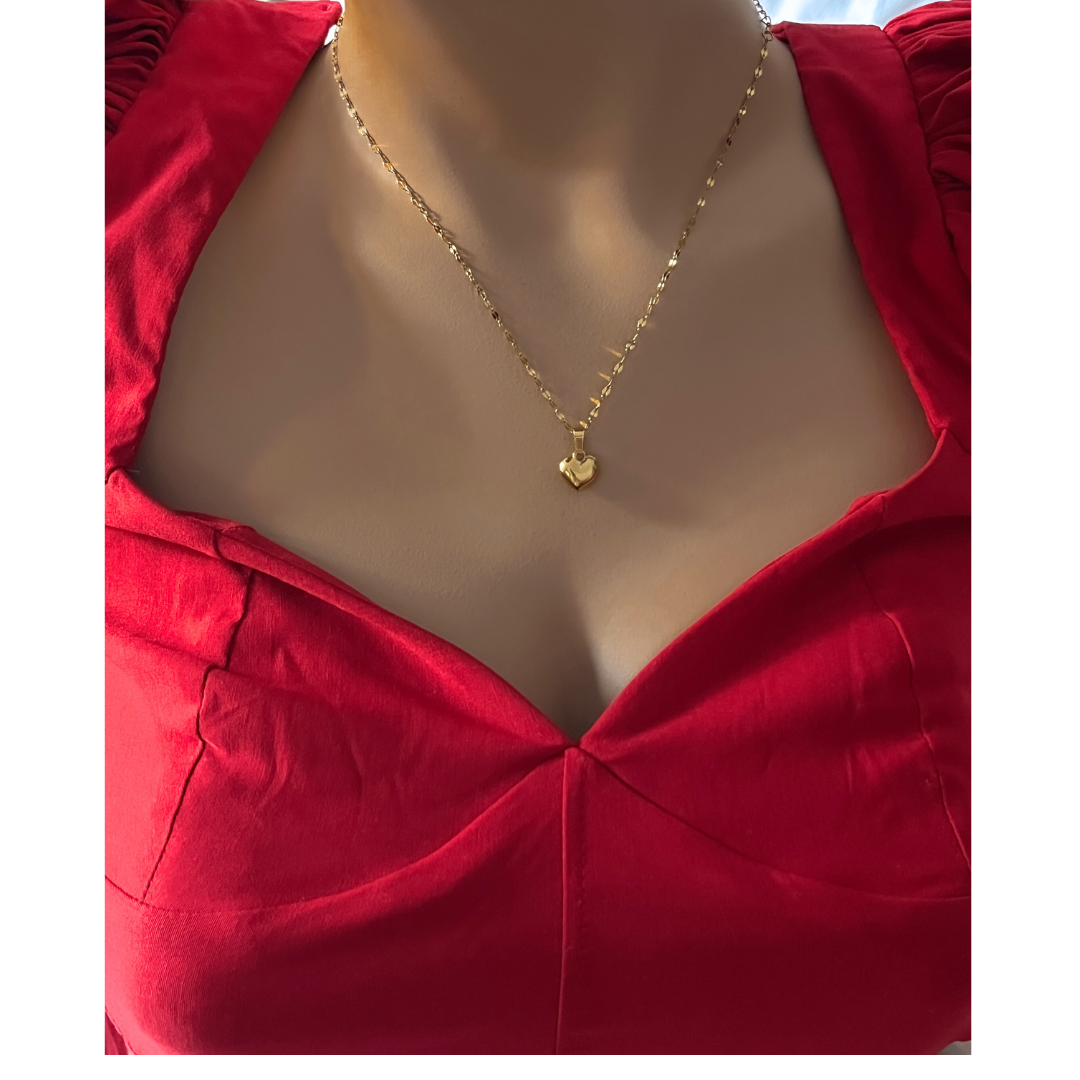 Collar Corazón De Amor | KHLOE JOYAS | Colgantes,Collares,Color Oro,Corazon