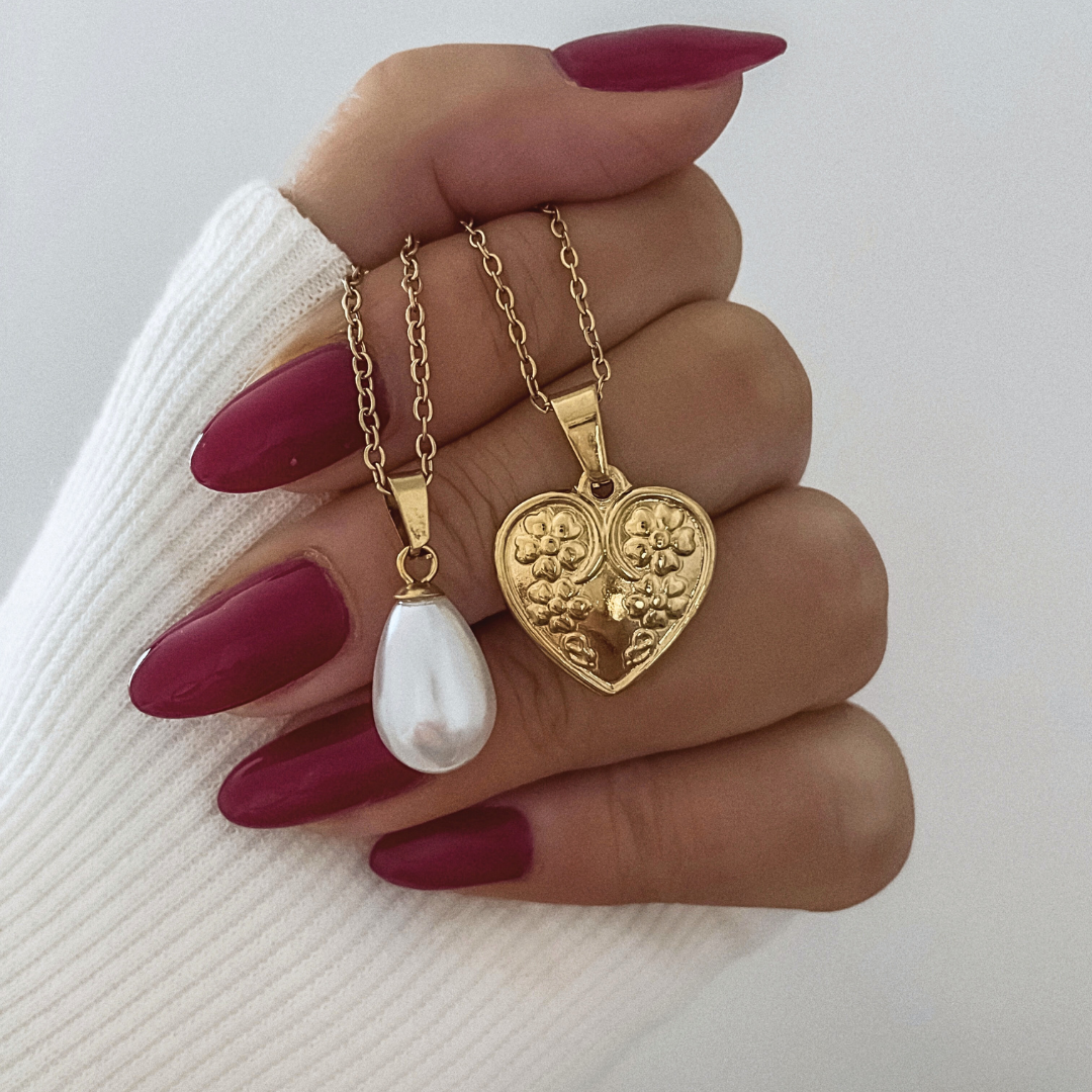 Collar Corazón Ember | KHLOE JOYAS | Colgantes,Collares,Color Oro,Corazon