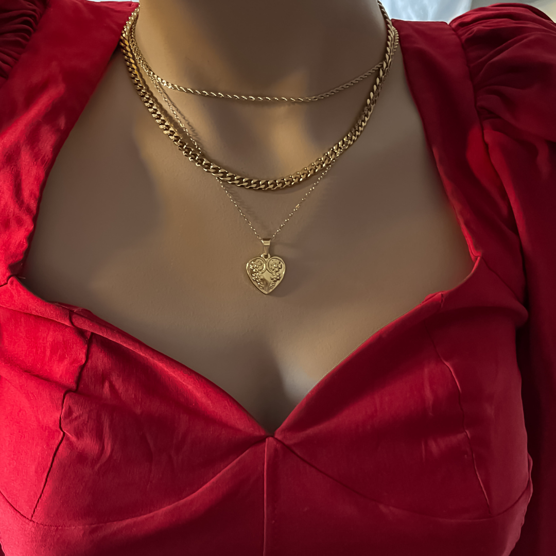 Collar Corazón Ember | KHLOE JOYAS | Colgantes,Collares,Color Oro,Corazon