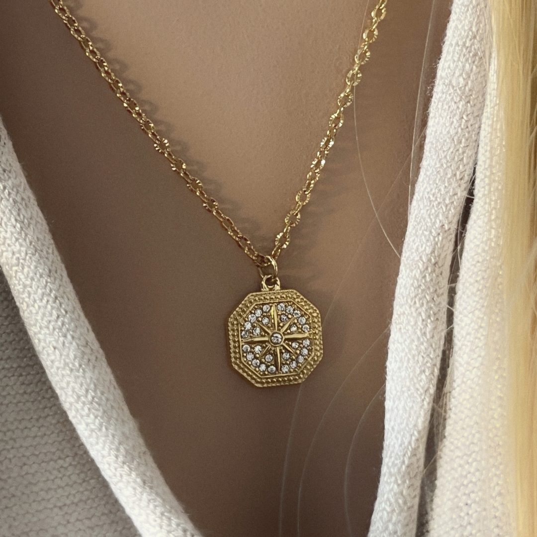 Collar Destiny | KHLOE JOYAS | 40%,Colgantes,Collares,Color Oro,Con Brillantes