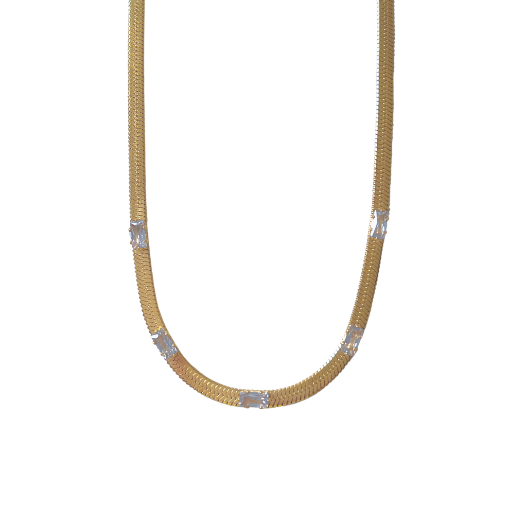 Collar Empathy CZ | KHLOE JOYAS | 15%,Collares,Color Oro,Con Brillantes,Gargantillas
