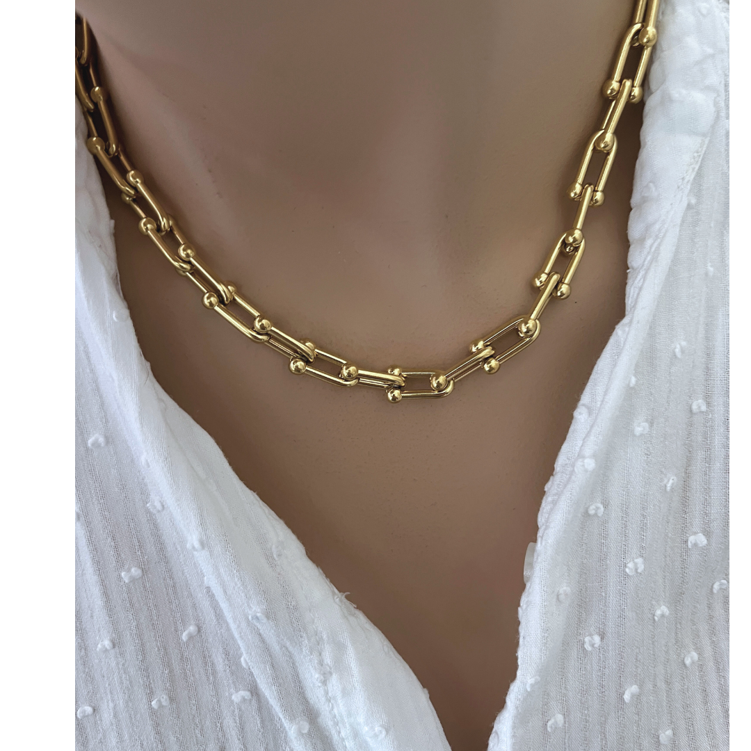 Collar Estribos | KHLOE JOYAS | Cadenas,Collares,Color Oro
