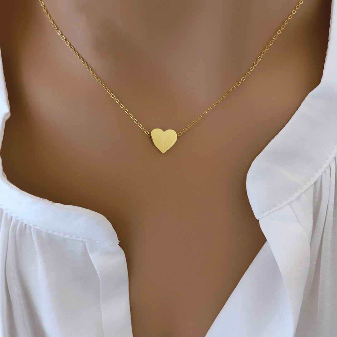 Collar Gargantilla Corazón | KHLOE JOYAS | Colgantes,Collares,Color Oro,Color Plata,Corazon