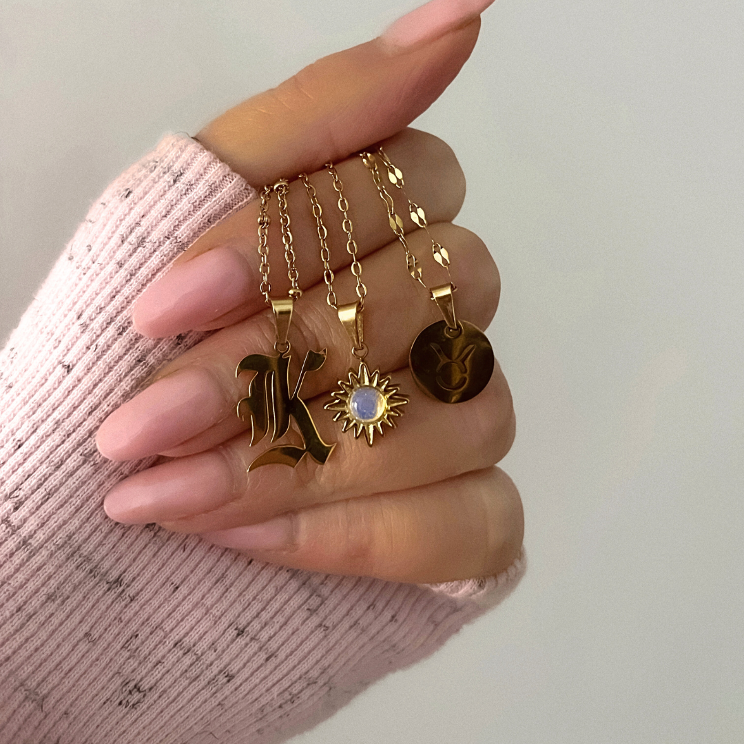 Collar Helia Opal | KHLOE JOYAS | 40%,Colgantes,Collares,Color Oro,Opalo